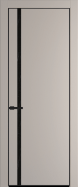 Межкомнатная дверь Profil Doors 21 PA Черный матовый RAL9005 Неро мрамор Сэнд