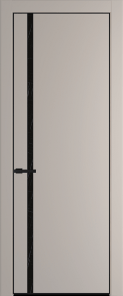Межкомнатная дверь Profil Doors 21 PA Черный матовый RAL9005 Неро мрамор Сэнд