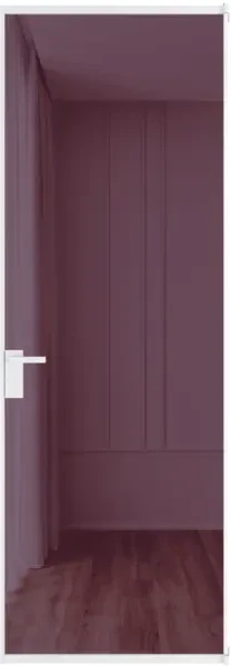 Алюминиевая дверь Profil Doors 1AT Вайт Фиолетовое шпион