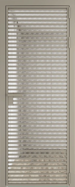 Алюминиевая дверь Profil Doors 12 AG Никель матовый Ромб белый