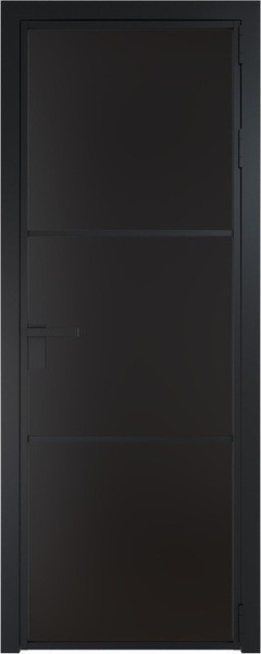 Алюминиевая дверь Profil Doors 13 AG Черный матовый Монохром черный