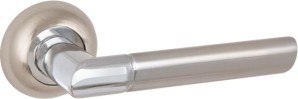 Ручка Punto (Пунто) раздельная R.ZR54.UNI (UNI ZR) SN/CP-3 матовый никель/хром