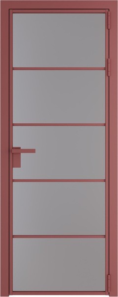Алюминиевая дверь Profil Doors 14 AG Красный антрацит Монохром серый