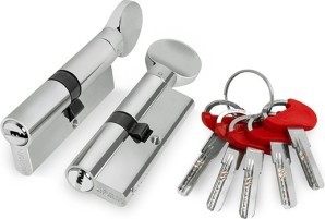 Цилиндровый Fuaro (Фуаро) механизм (D-PRO502/70) D-PRO5002Knob70(30+10+30) CP хром 5Key
