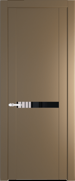 Межкомнатная дверь Profil Doors 1.4 P Lacobel Черный лак Перламутр золото