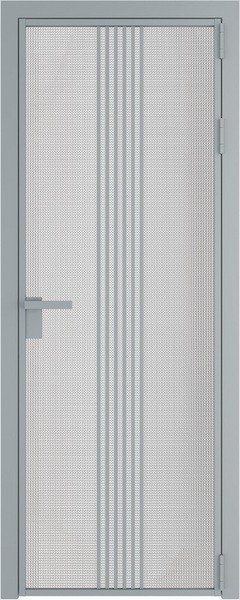 Алюминиевая дверь Profil Doors 18 AG Серебро Кризет