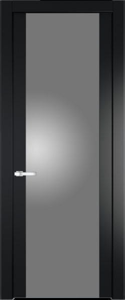 Межкомнатная дверь Profil Doors 1.7 P Lacobel Серебряный лак Блэк