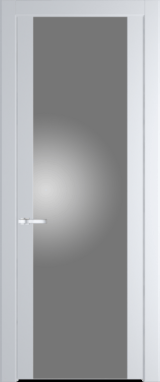 Межкомнатная дверь Profil Doors 1.7 P Монохром серебро (серебро матлак) Вайт (RAL 110 96 02)
