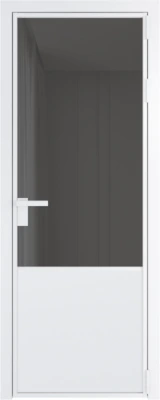 Алюминиевая дверь Profil Doors 19 AG Вайт Тонированное
