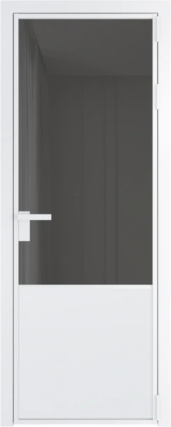 Алюминиевая дверь Profil Doors 19 AG Вайт Тонированное