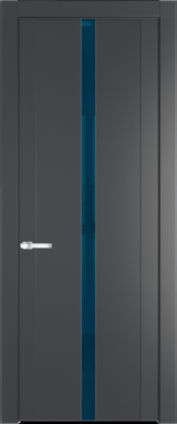 Межкомнатная дверь Profil Doors 1.8 P Зеркало синее Графит (Pantone 425С)