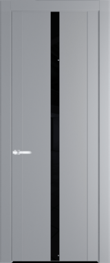 Межкомнатная дверь Profil Doors 1.8 P Lacobel Черный лак Смоки (RAL 870-02)