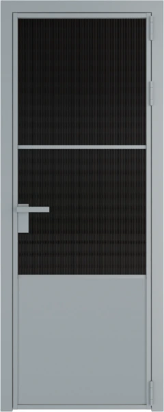 Алюминиевая дверь Profil Doors 20 AG Серебро Мору черное