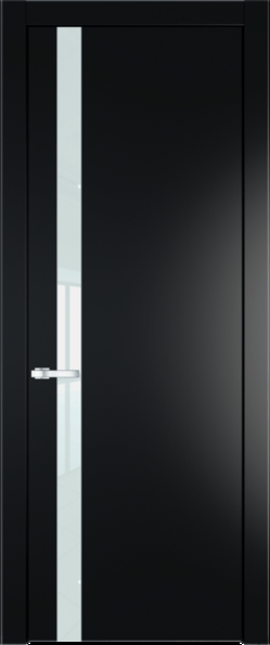 Межкомнатная дверь Profil Doors 18 PW Lacobel Белый лак Блэк