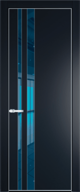 Межкомнатная дверь Profil Doors 20 PA Серебро Зеркало Blue Сэнд
