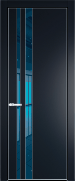 Межкомнатная дверь Profil Doors 20 PA Серебро Зеркало Blue Сэнд