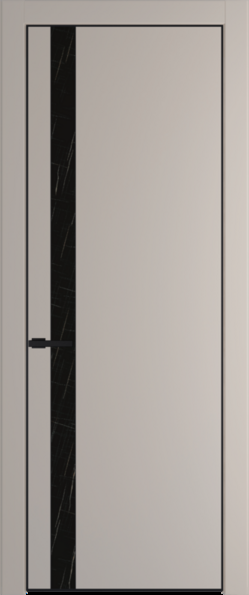 Межкомнатная дверь Profil Doors Orange 18 PE.O Неро мрамор Сэнд Черный матовый RAL9005
