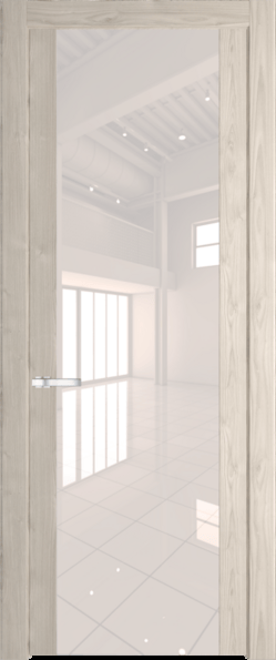 Межкомнатная дверь Profil Doors 1.7 N Lacobel Перламутровый лак Каштан светлый