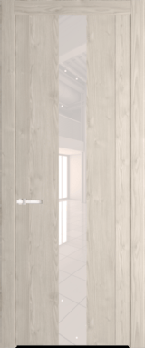 Межкомнатная дверь Profil Doors 1.9 N Lacobel Перламутровый лак Каштан светлый