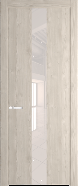 Межкомнатная дверь Profil Doors 1.9 N Lacobel Перламутровый лак Каштан светлый
