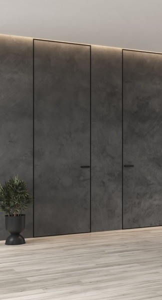 Скрытая дверь Infinity h3200 Black / White Edition Дверное полотно