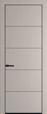 Межкомнатная дверь Profil Doors 15 PA Черный матовый Сэнд
