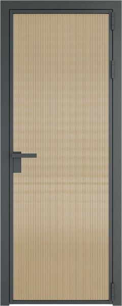 Алюминиевая дверь Profil Doors 1 AG Серая ночь Мору Золото
