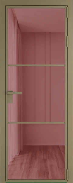 Алюминиевая дверь Profil Doors 13 AG Шампань Розовое шпион