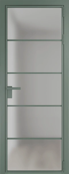Алюминиевая дверь Profil Doors 14 AG Зеленый воск Матовое