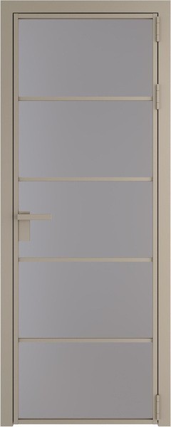 Алюминиевая дверь Profil Doors 14 AG Никель матовый Монохром серый