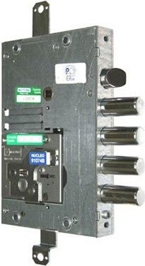 Замок врезной Mottura (Моттура) сувальдный 52.Y515BM My Key S (левый), уст.ключ, кл. 60 мм, БЕЗ НАКЛАДОК