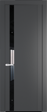 Межкомнатная дверь Profil Doors 1.2 P Черный лак Графит (Pantone 425С)