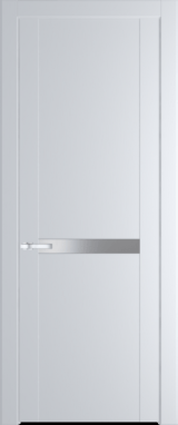 Межкомнатная дверь Profil Doors 1.4 P Монохром серебро (серебро матлак) Вайт (RAL 110 96 02)