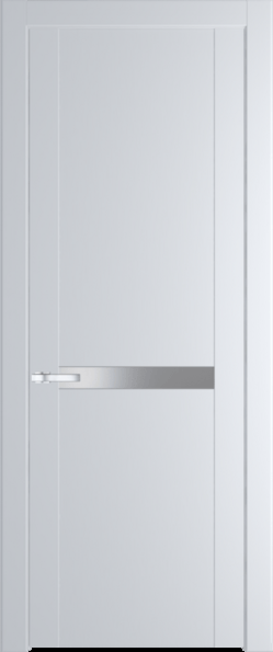 Межкомнатная дверь Profil Doors 1.4 P Монохром серебро (серебро матлак) Вайт (RAL 110 96 02)