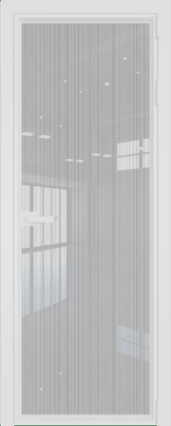 Алюминиевая дверь Profil Doors 1AV Вайт Страйп