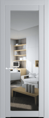 Межкомнатная дверь Profil Doors 1.1.2 PM Прозрачное Лайт Грей (RAL 870-01)