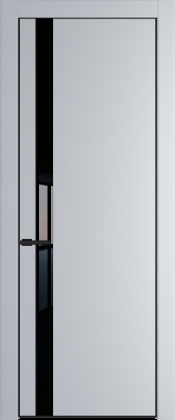 Межкомнатная дверь Profil Doors Orange 18 PE.O Черный лак Лайт Грей (RAL 870-01) Черный матовый RAL9005
