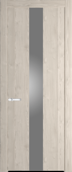 Межкомнатная дверь Profil Doors 1.9 N Lacobel Серебряный лак Каштан светлый