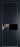 Межкомнатная дверь Profil Doors 17 PA Серебро Lacobel Черный лак Нэви Блу (RAL 7016)