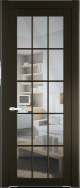 Межкомнатная дверь Profil Doors 1.1.2 (p.15) Прозрачное Перламутр бронза