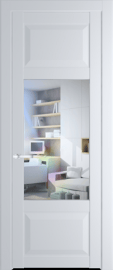 Межкомнатная дверь Profil Doors 1.3.3 PD Прозрачное Вайт (RAL 110 96 02)
