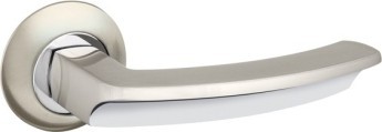 Ручка Fuaro (Фуаро) раздельная R.AR54.ALFA (ALFA AR) 140mm SN/CP-3 матовый никель/хром