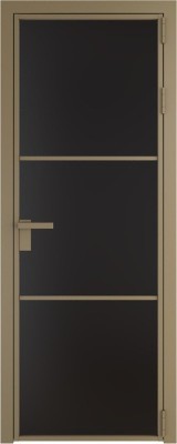 Алюминиевая дверь Profil Doors 13 AG Шампань Монохром черный