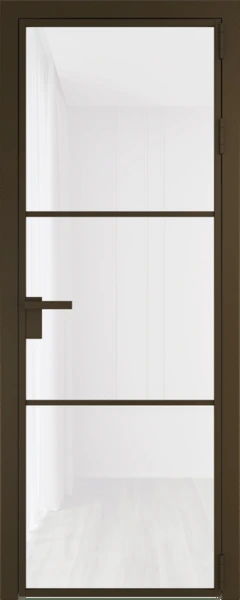 Алюминиевая дверь Profil Doors 13 AG Деорэ Белый триплекс