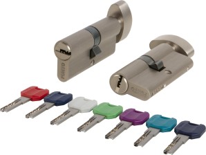 Цилиндровый Punto (Пунто) механизм MaxPro7002Knob110mm(50+10+50) SN никель 7key с вертушкой