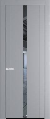 Межкомнатная дверь Profil Doors 1.8 P Зеркало Смоки (RAL 870-02)