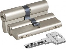 Цилиндровый механизм Kale kilit (Кале килит) 164 BN/90 (40+10+40) mm никель 5 кл.