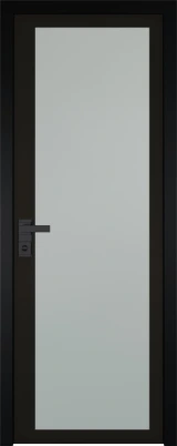 Алюминиевая дверь Profil Doors 2 AGK Прозрачное, черный прокрас Чёрный