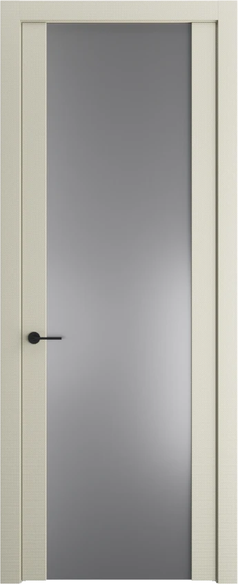 Межкомнатная дверь Profil Doors Orange 1.13P.O Монохром серебро (серебро матлак) Перламутр белый Элегант