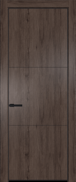 Межкомнатная дверь Profil Doors 13 NA Черный матовый Дуб Тобакко
